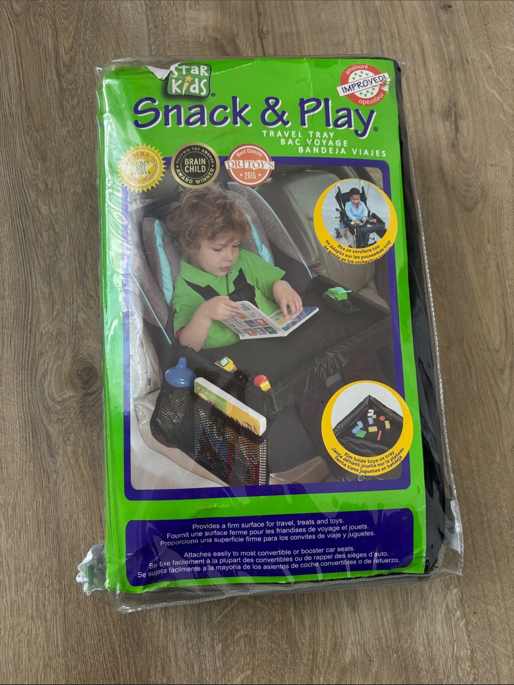 Star Kids Snack & Play Travel Tray - Black